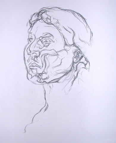 Head of a woman